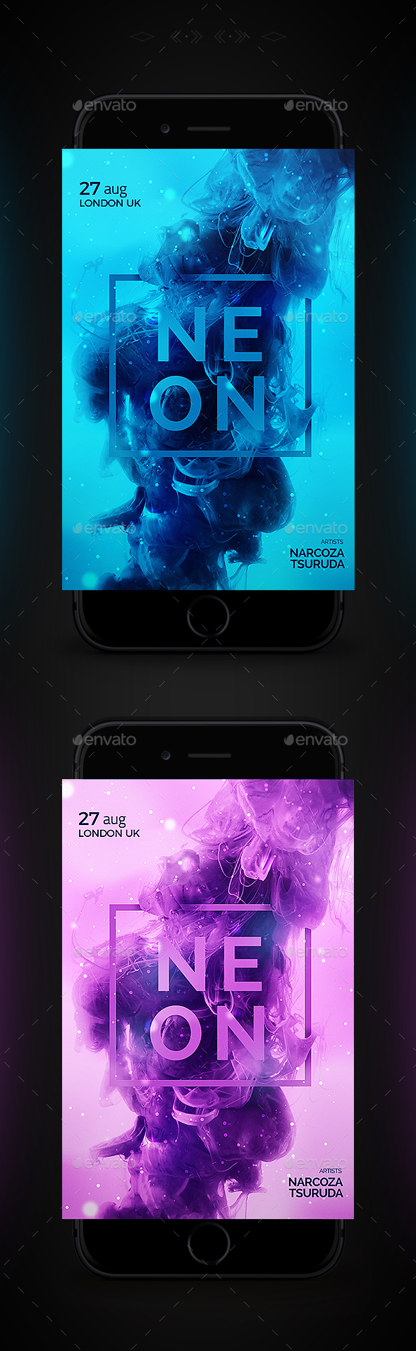 Neon Flyer - Clubs & Parties Events
