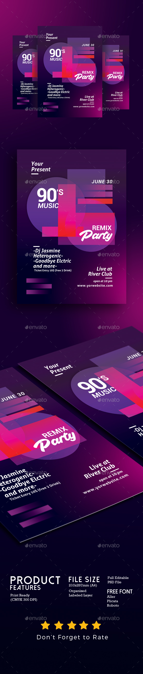 GraphicRiver Minimal Music Flyer Template 20242842 GraphicRiver Minimal Music Flyer Template 20242842
