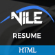 Nile - Personal Portfolio HTML5 Template - ThemeForest Item for Sale