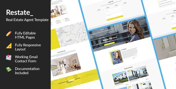 Restate — Real Estate Agent Personal HTML Template