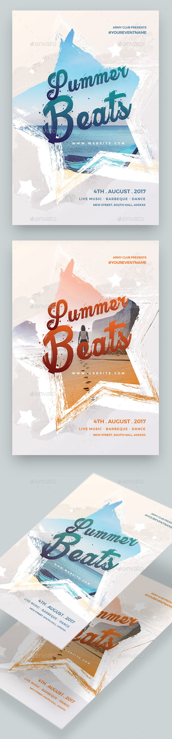 Summer Beats party Flyer - Clubs & Parties Events