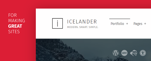 Icelander wordpress theme themeforest cover