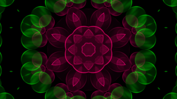 Pink Flower Kaleidoscope Loop V1