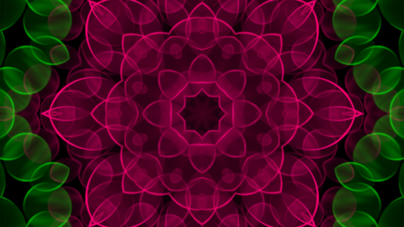 Pink Flower Kaleidoscope Loop V2