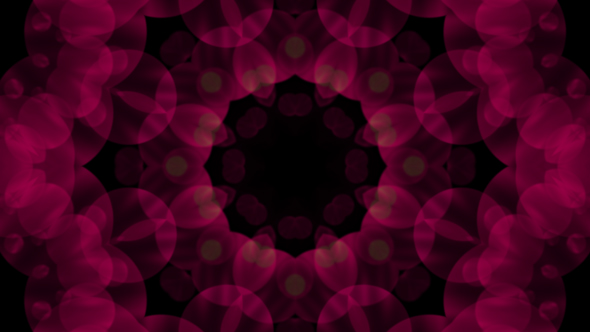 Pink Flower Kaleidoscope Loop V3