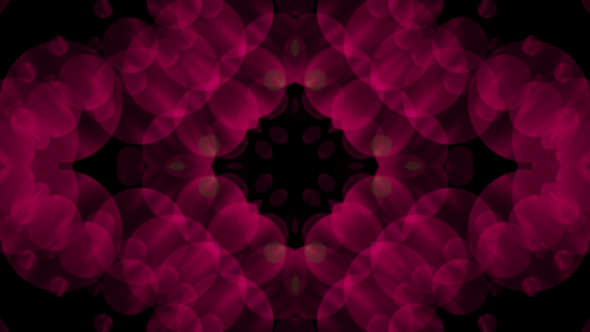 Pink Flower Kaleidoscope Loop V4