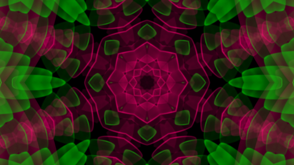 Pink Flower Kaleidoscope Loop V6