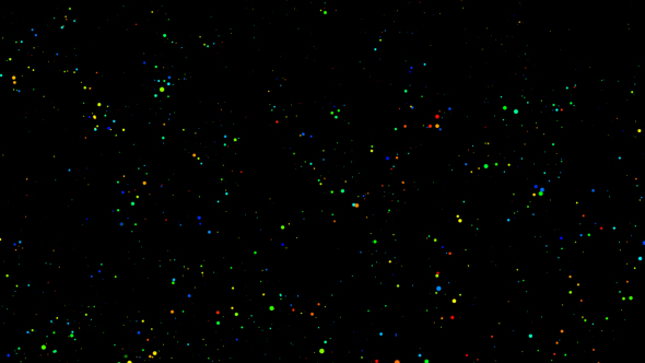 Falling Colorful Particles