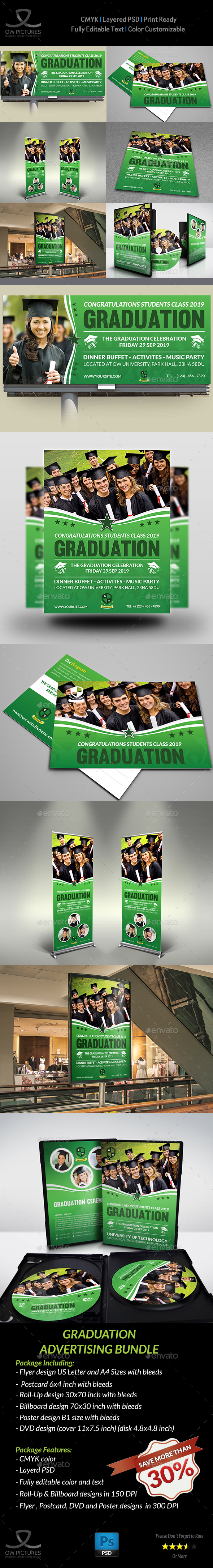 Graduation Advertising Bundle - Signage Print Templates