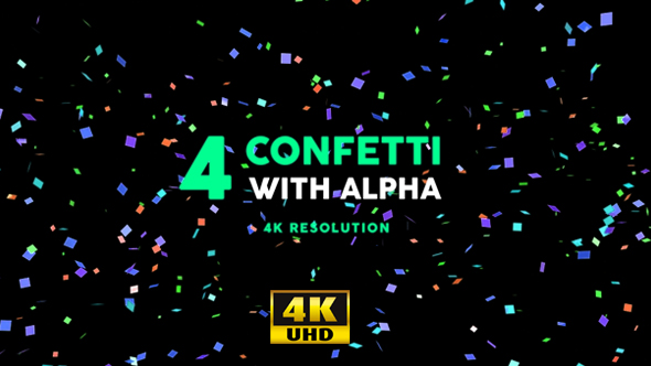 4 Confetti Pack 4k
