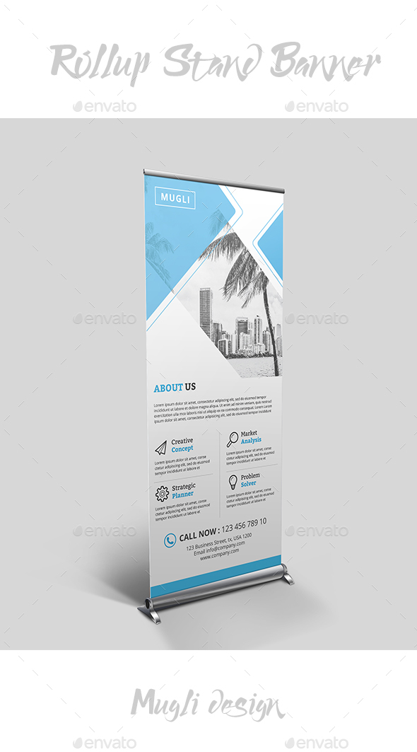 Rollup Stand Banner - Signage Print Templates
