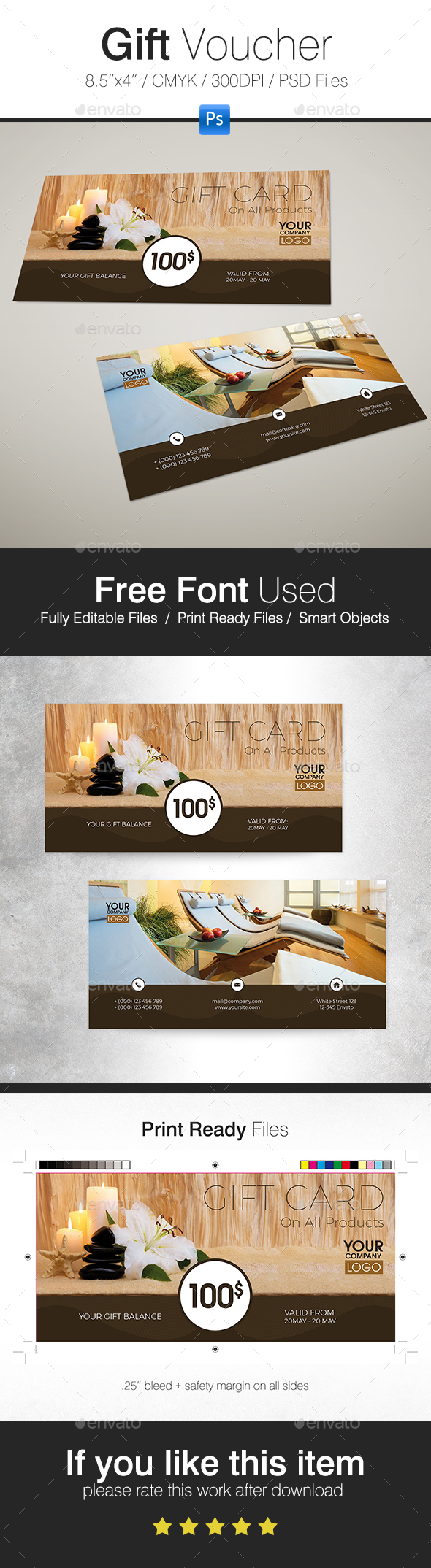 Gift Voucher - Cards & Invites Print Templates
