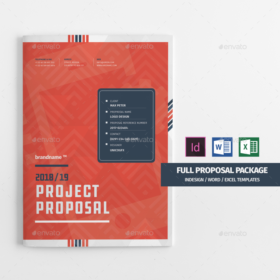 36 Page Full Proposal Package A4 / US Letter, Print Templates ...