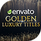 Luxury Golden Titles - VideoHive Item for Sale