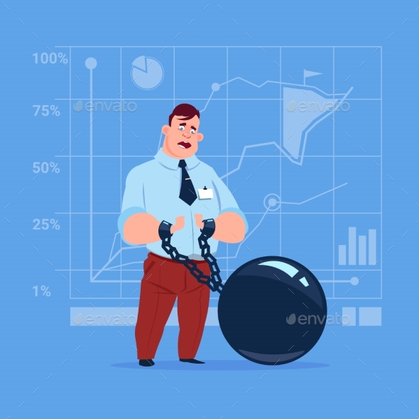 GraphicRiver Business Man Bound by Credit Debt Finance 20247236 GraphicRiver Business Man Bound by Credit Debt Finance 20247236