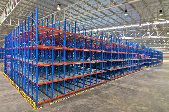 Storage racking pallet system for warehouse metal shelving distribution centre