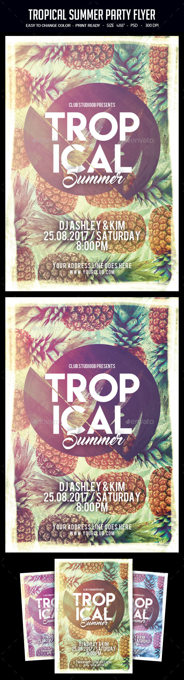 Tropical Summer Party Flyer