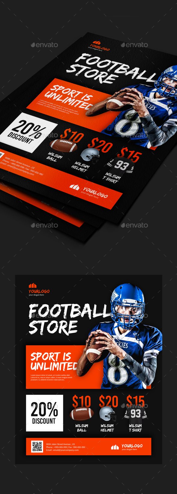 Sport Shop Flyer Templates - Commerce Flyers