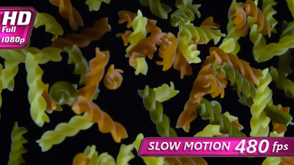 Colored Fusilli Pasta alt