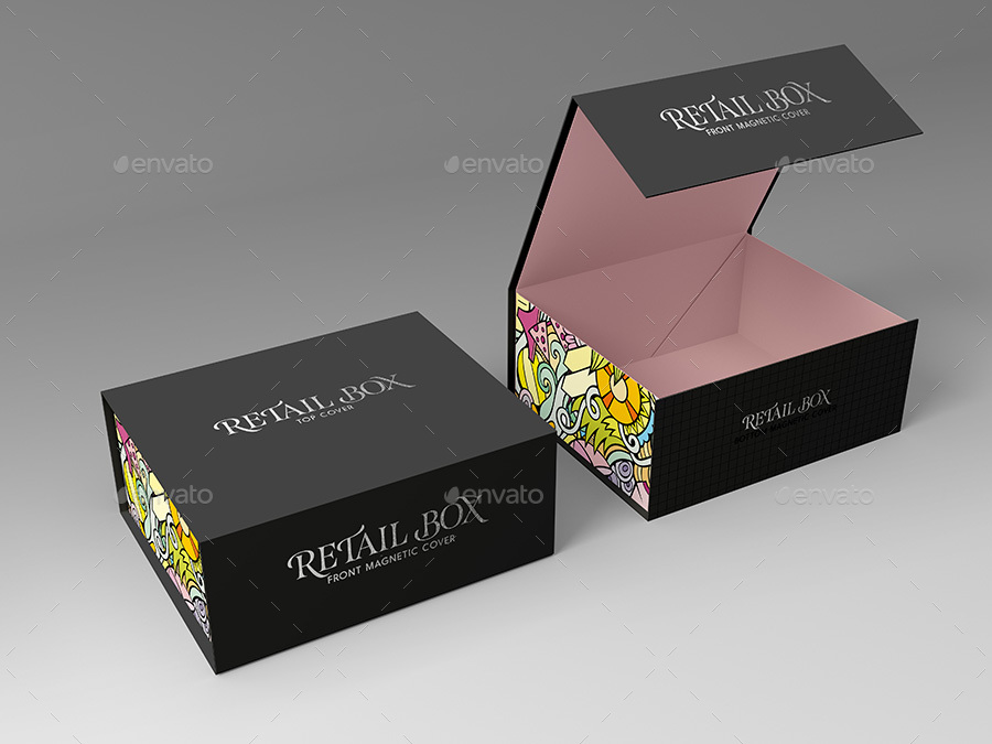 Retail Boxes Vol.4: Magnetic Box Packaging Mock Ups By Ina717 