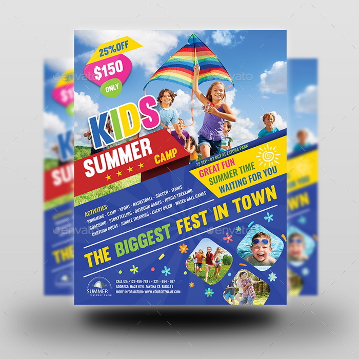 summer camp flyer design