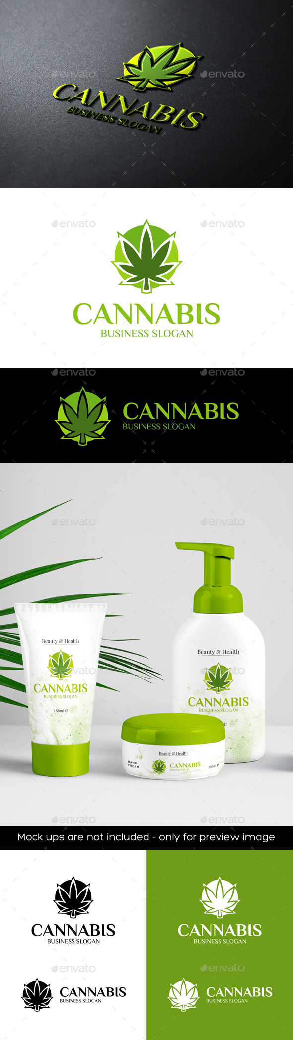 Cannabis Marijuana Logo - Nature Logo Templates