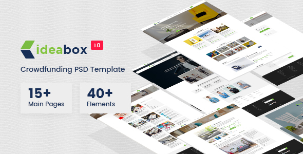 Ideabox - Crowdfunding PSD Template