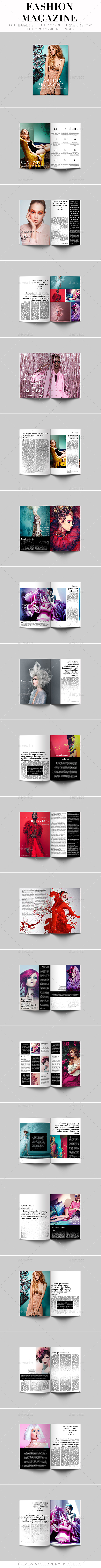 Fashion Magazine Template - Magazines Print Templates