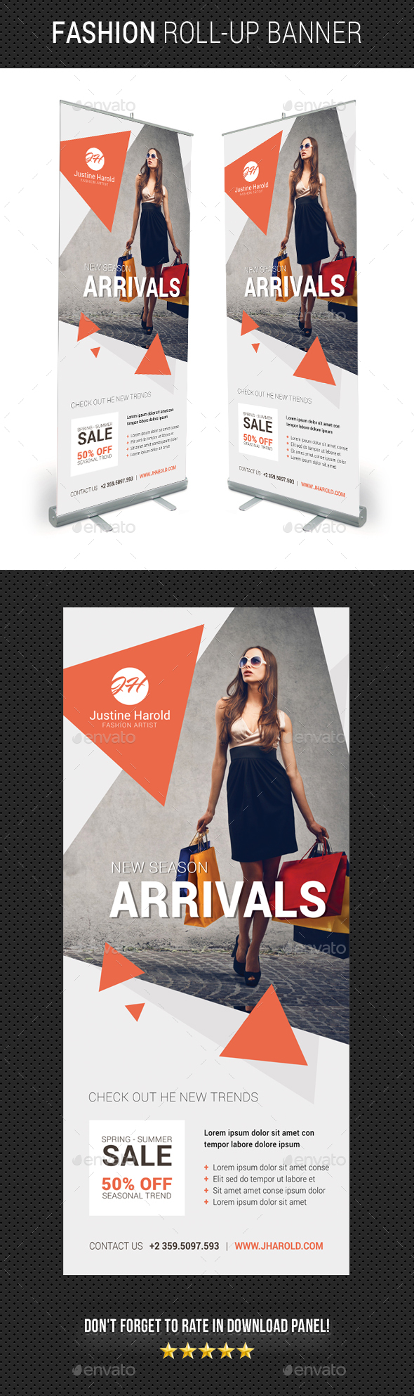 Fashion Roll-Up Banner 05 - Signage Print Templates
