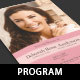 Glamour Funeral Program Small Template