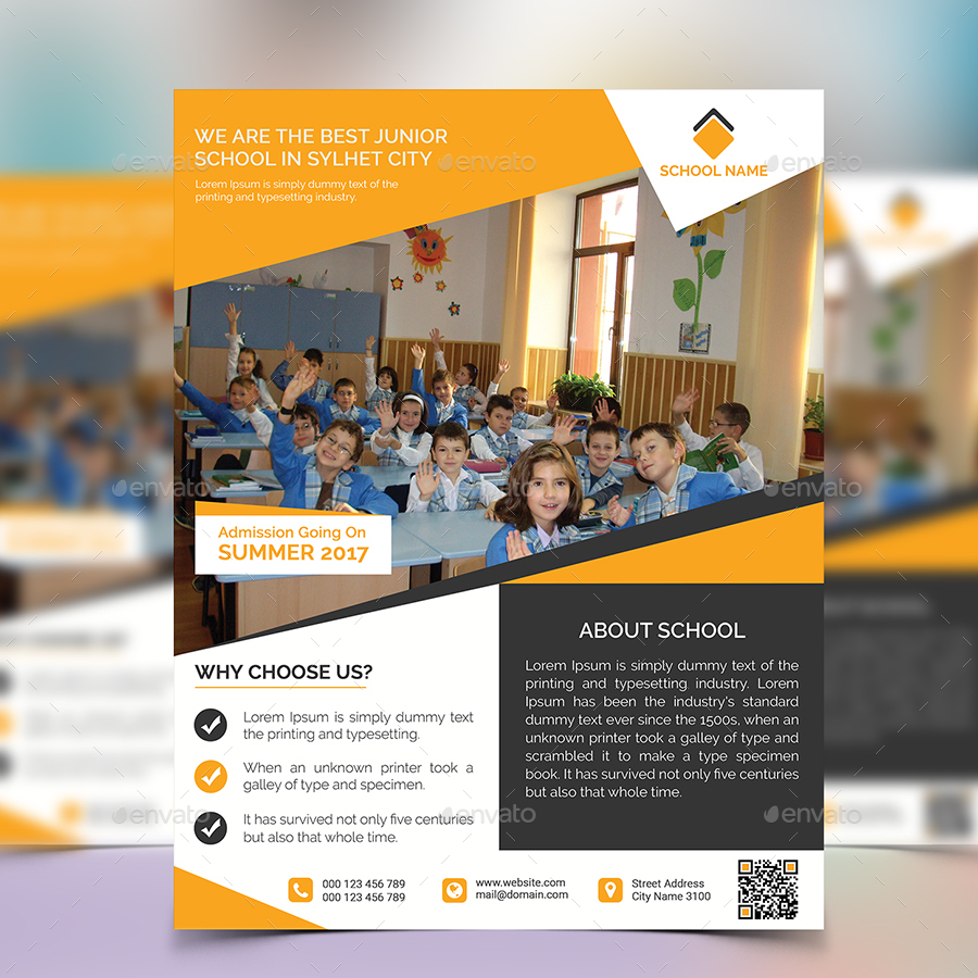 Education Flyer Template By Ahmed Manna 