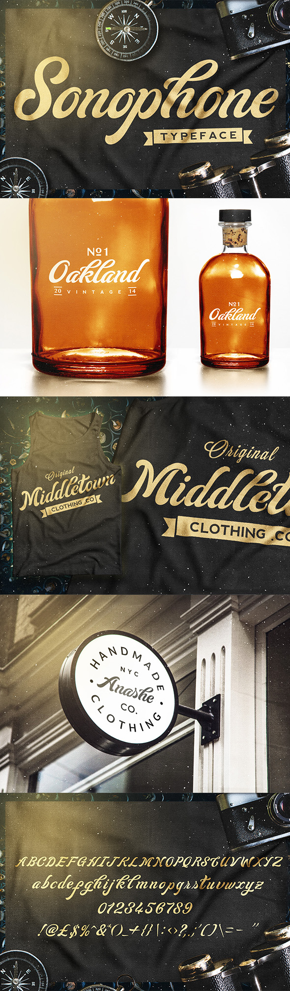 Sonophone - Typeface - Script Fonts