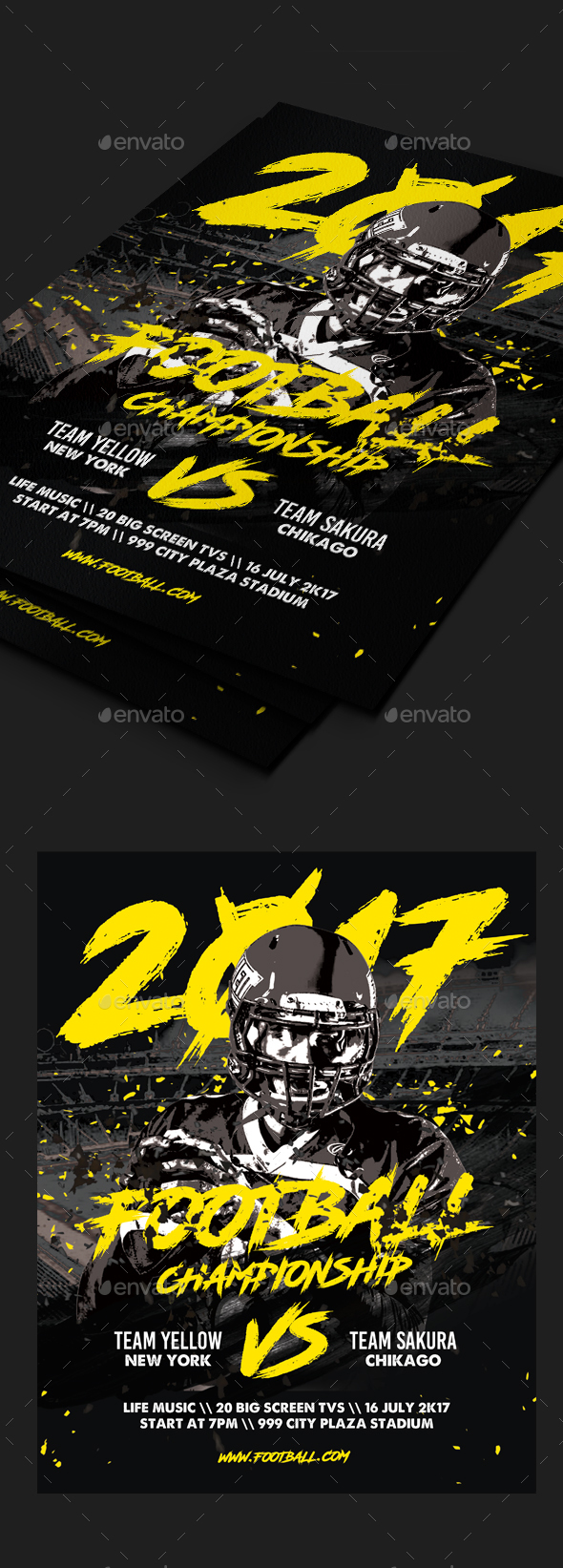 GraphicRiver Football Championship 2017 Letter Poster 20251363