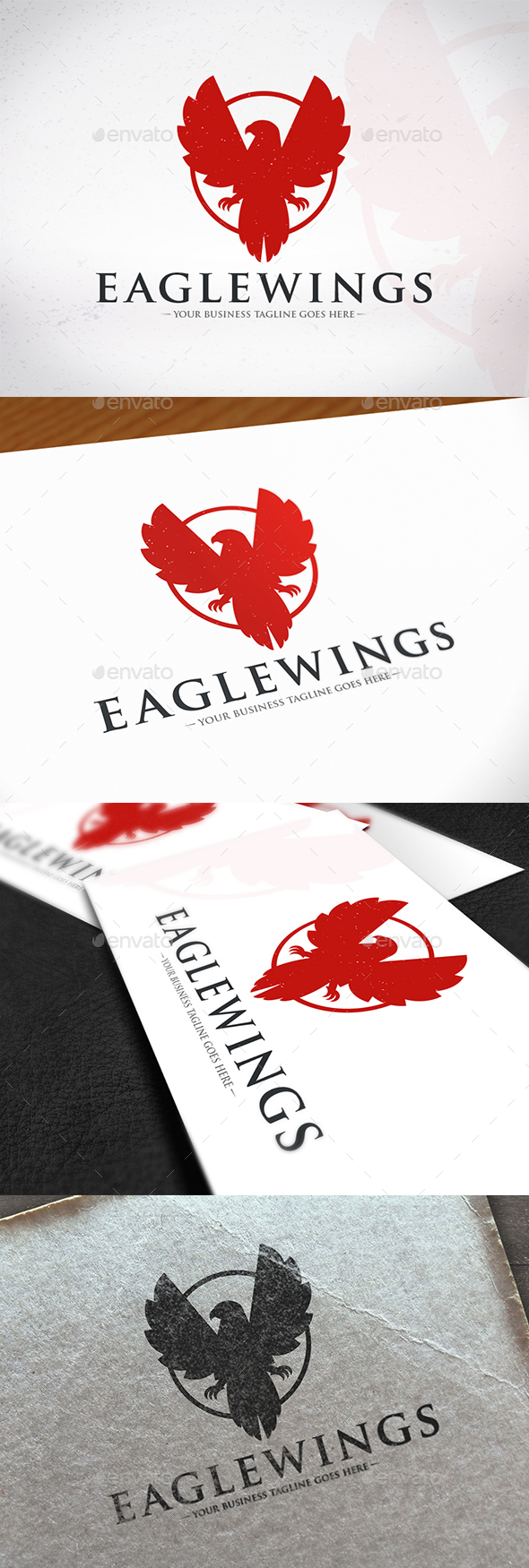 Eagle Circle Creative Logo - Animals Logo Templates