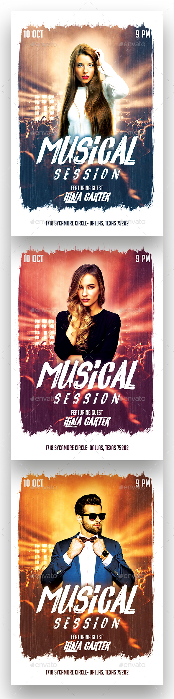 Musical Session Flyer - Clubs & Parties Events