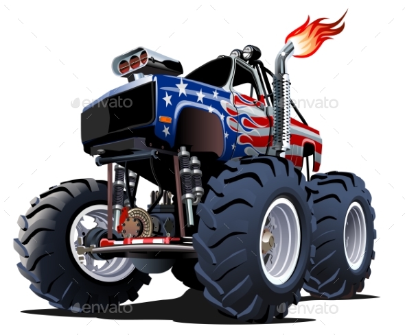 Cartoon Monster Truck