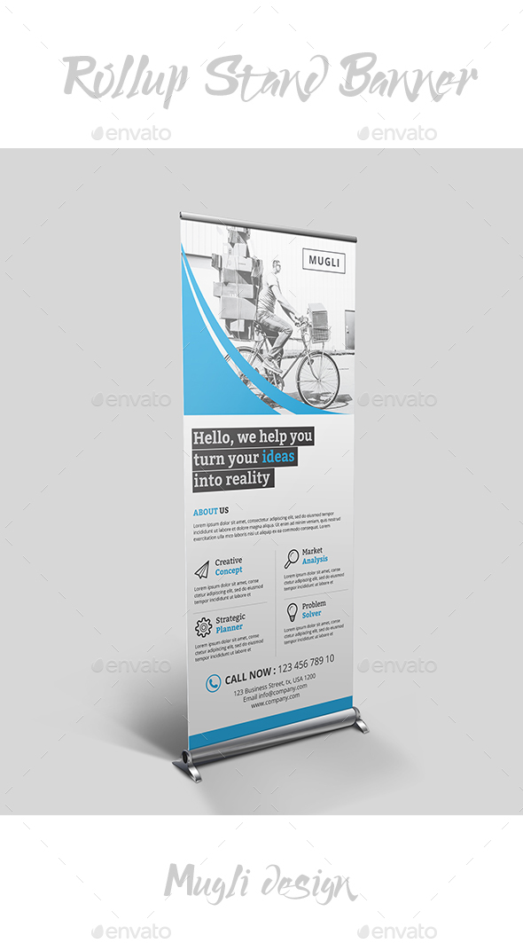Rollup Stand Banner - Signage Print Templates