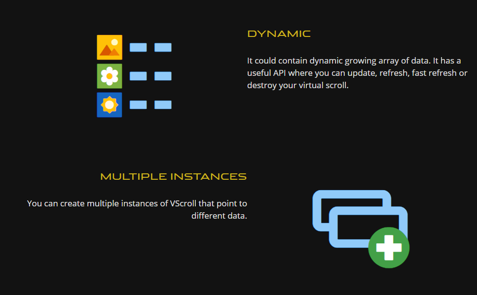 VScroll: Virtual Scroll Made Simple By JaguarScript | CodeCanyon