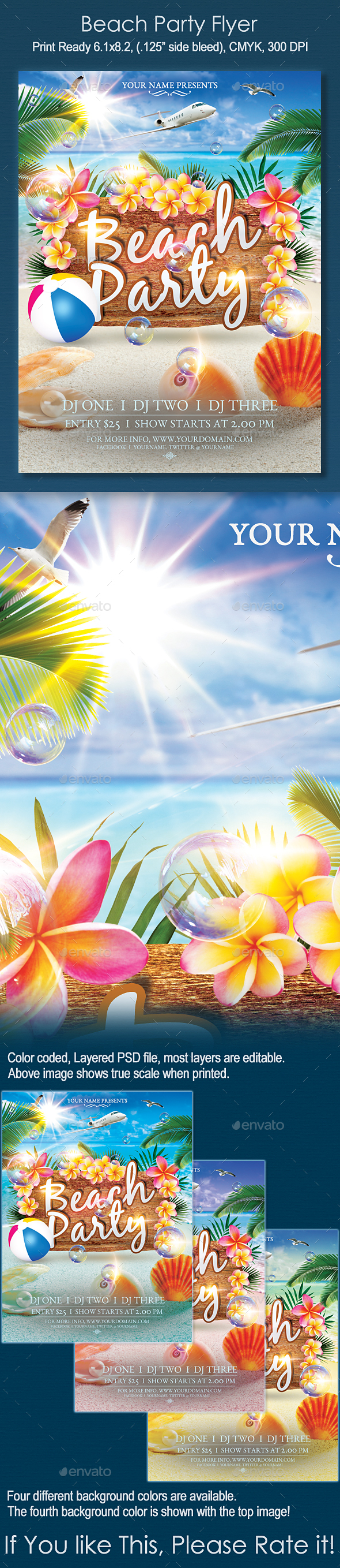 Beach Party Flyer - Clubs & Parties Events
