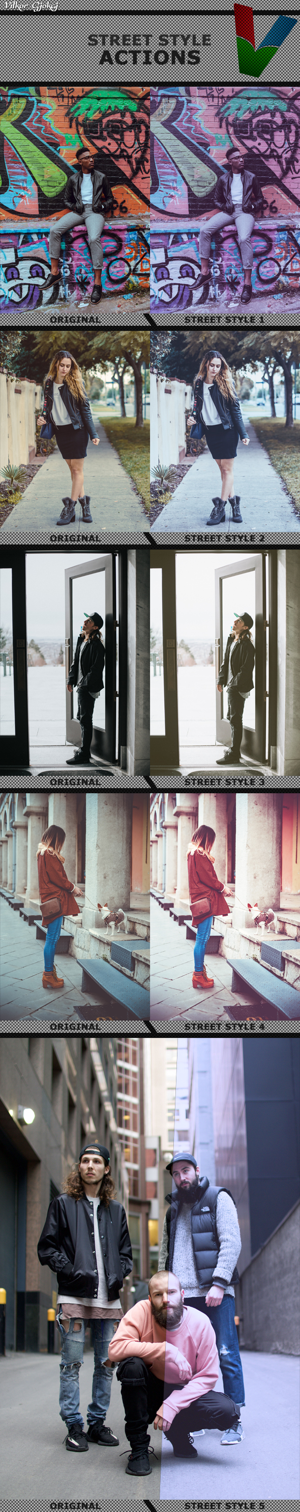 Street Style Actions 1 - Photo Effects Actions