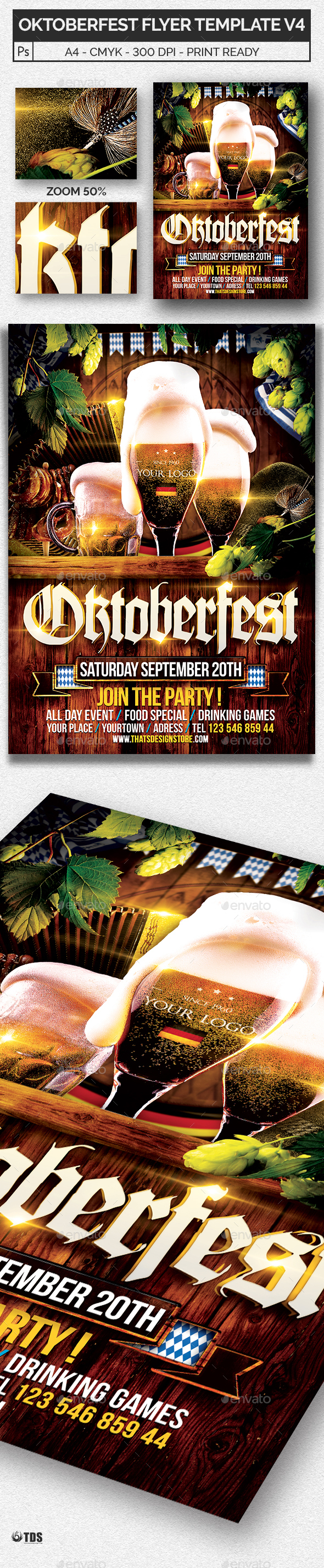 Oktoberfest Flyer Template V4 Oktoberfest Flyer Template V4