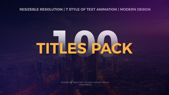 Big Pack of Motion Titles | After Effects