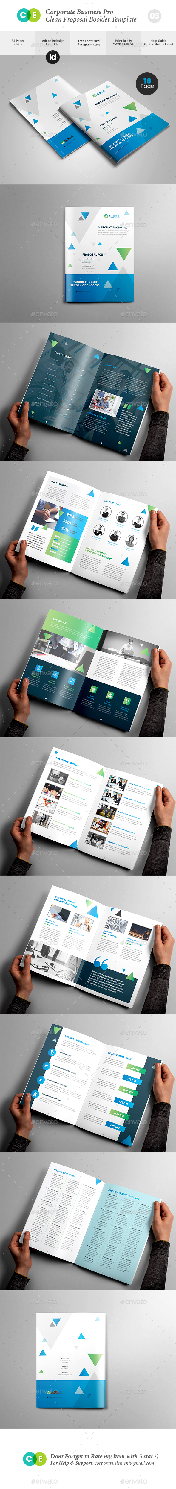 Corporate Business Pro Clean Proposal Template V03 - Proposals & Invoices Stationery