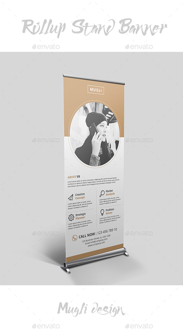 Rollup Stand Banner - Signage Print Templates
