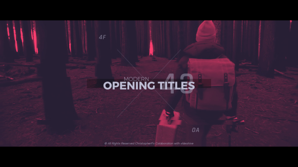 Modern Opening Titles - VideoHive 20254642