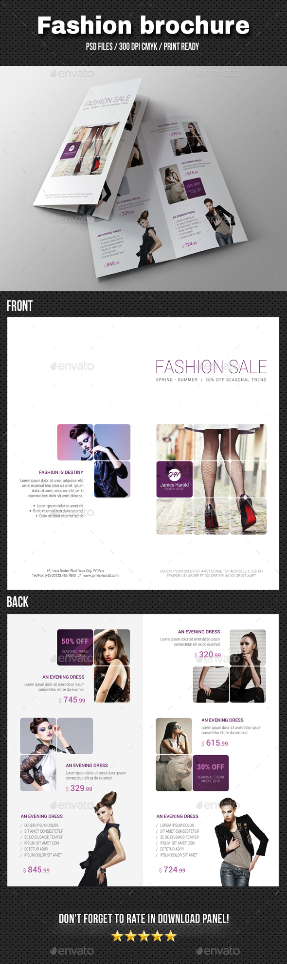 Fashion Bi-Fold Brochure 03 - Catalogs Brochures