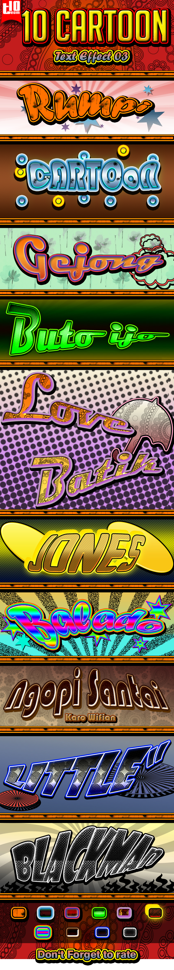 10 Cartoon Text Effect 3 - Text Effects Styles