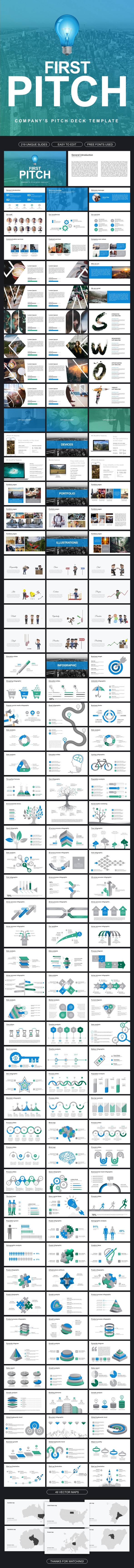 First Pitch Google Slides - Google Slides Presentation Templates