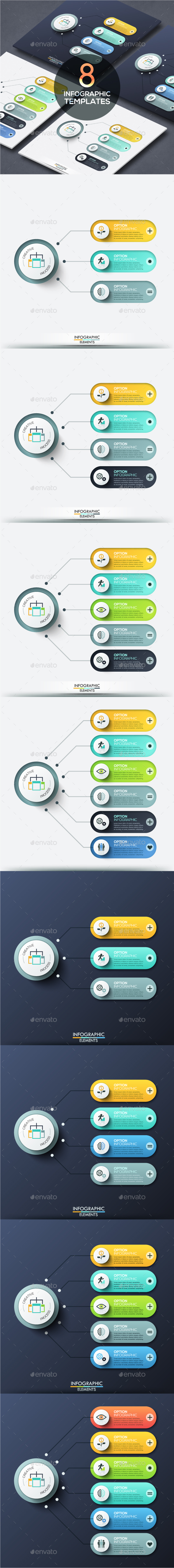 Modern Infographic Choice Templates (8 Items) - Infographics