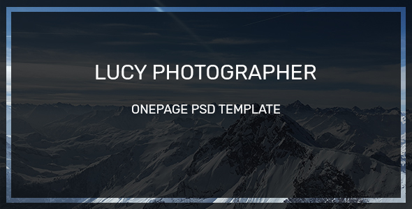 Lucy Photographer Onepage-PSD - ThemeForest 20257867